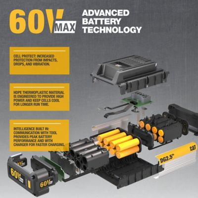Image showing 9 th CAT 135 MPH/700 CFM 60V Cordless Handheld Leaf Blower, Battery and Charger Included