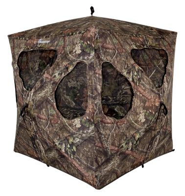 Ameristep Silent Brickhouse Blind, Fire Retardant, Mossy Oak Break-Up Camo