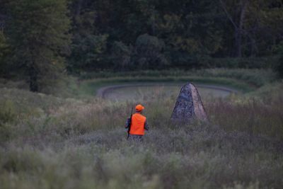 Image showing  1-Person Outhouse Blind, Mossy Oak Break-Up Camo