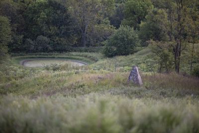 Image showing  1-Person Outhouse Blind, Mossy Oak Break-Up Camo