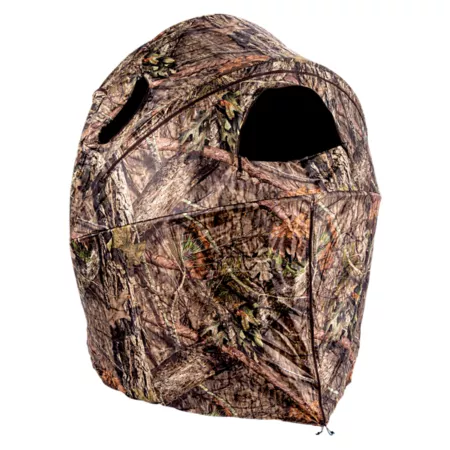 Ameristep Deluxe 1-Person Tent Chair Shade Mossy Oak Break-Up Camo Ground Blinds