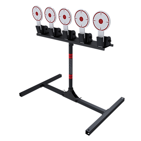 Birchwood Casey Spring Loaded Self-Resetting Targets with Plate Rack, 5 Plates