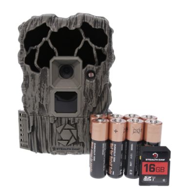 Stealth Cam 20 MP QS20 Trail Camera Combo with Batteries and SD Card