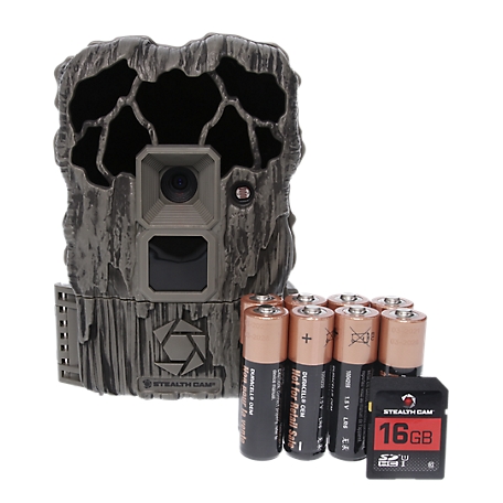 Stealth Cam 20 MP QS20 Trail Camera Combo with Batteries and SD Card