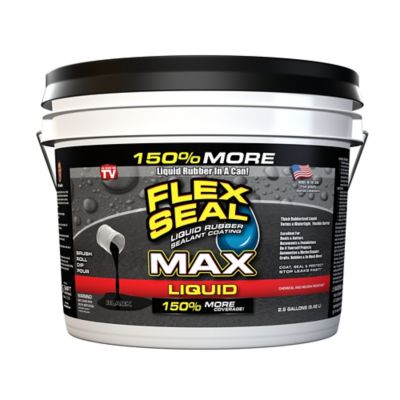 Flex Seal 2.5 gal. Liquid MAX Black Liquid Rubber Sealant Coating