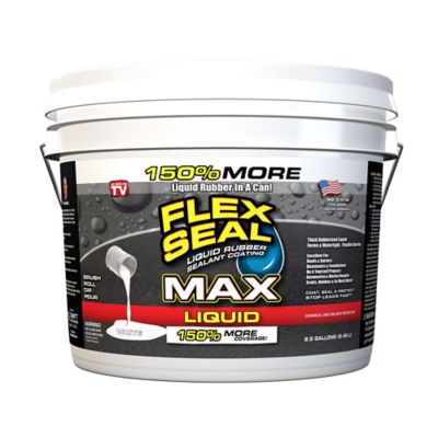 Flex Seal 2.5 gal. Liquid MAX White Liquid Rubber Sealant Coating