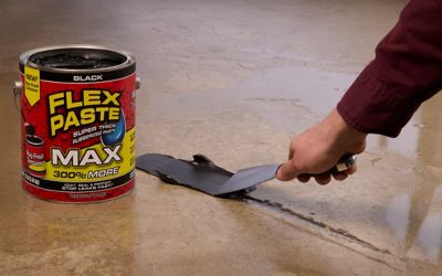 Image showing  Flex Paste MAX 12 lb. Black All Purpose Strong Flexible Watertight Multi-Purpose Sealant 2 pack