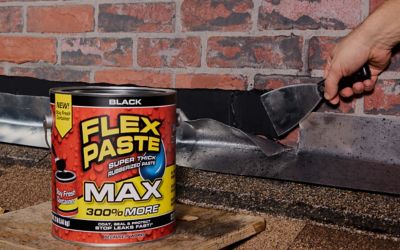 Image showing  Flex Paste MAX 12 lb. Black All Purpose Strong Flexible Watertight Multi-Purpose Sealant 2 pack