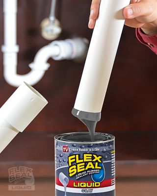 Image showing  Liquid Gray Liquid Rubber Sealant Coating, 6-Pack