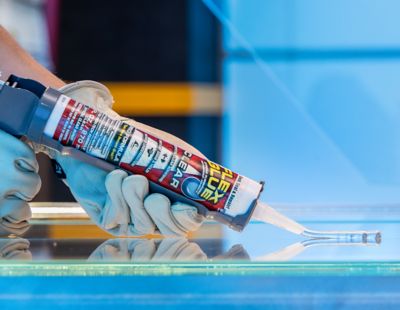 Image showing  9 oz. Flex Glue Clear Pro-Formula Strong Rubberized Waterproof Adhesive, 6-Pack