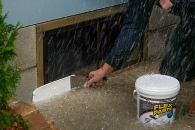 Image showing  9 oz. Flex Paste Black All Purpose Strong Flexible Watertight Multi-Purpose Sealant, 4-Pack