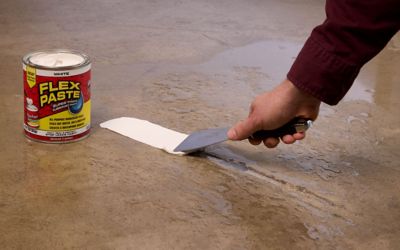 Image showing  3 lb. Flex Paste White All Purpose Strong Flexible Watertight Multi-Purpose Sealant, 4-Pack