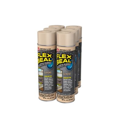Flex Seal 14 oz. Almond Aerosol Liquid Rubber Sealant Coating, 6-Pack