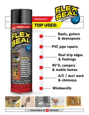 Image showing 9 th Flex Seal 14 oz. Almond Aerosol Liquid Rubber Sealant Coating, 6-Pack