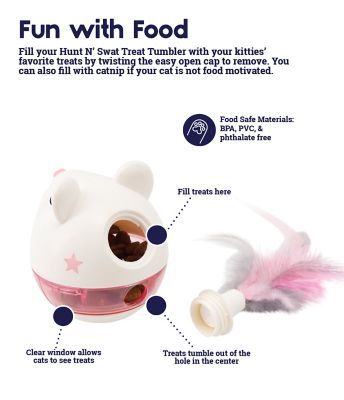 Image showing  Hunt 'N Swat Treat Tumbler Cat Toy
