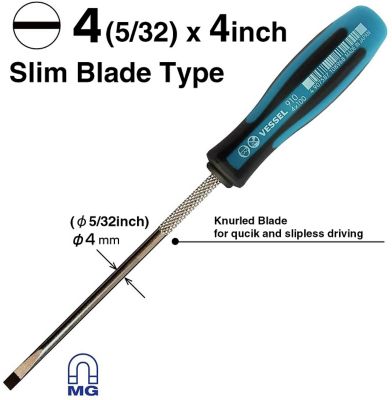 Image showing  SL 4 (5/32 in. x 4 in.) Megadora Slim Blade Screwdriver