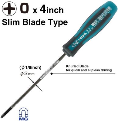 Image showing  #0 Phillips 4 in. Megadora Slim Blade Screwdriver
