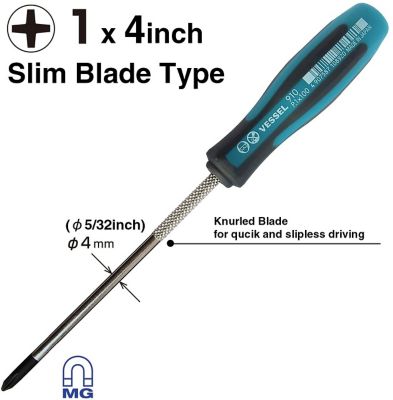 Image showing  #1 Phillips 4 in. Megadora Slim Blade Screwdriver