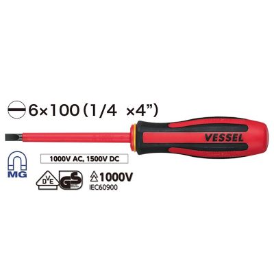 Image showing  SL 6 (1/4 in. x 4 in.) Megadora Insulated Screwdriver
