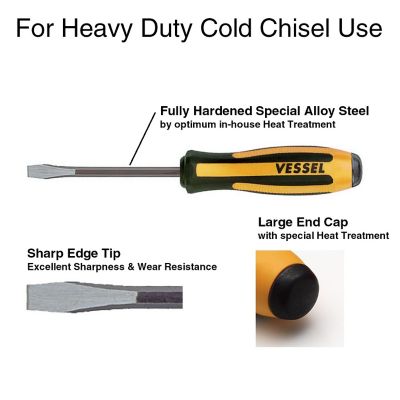 Image showing  9/32 x 4 in. Megadora Chisel-Type Screwdriver