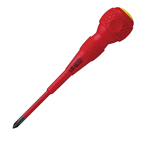 VESSEL #1 Phillips 3 in. Ball Grip Insulated Screwdriver