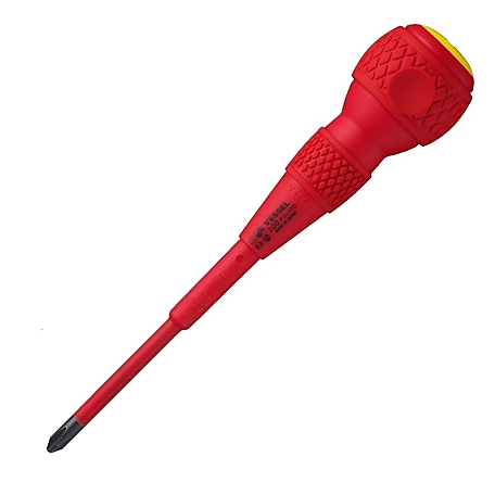 VESSEL #2 Phillips 4 in. Ball Grip Insulated Screwdriver
