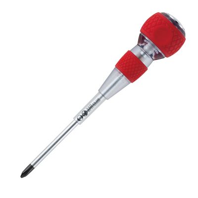 VESSEL #2 Phillips 4 in. Ball Grip Non-Conductive Tang-Thru Screwdriver