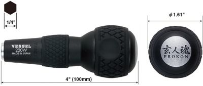 Image showing  1/4 in. Hex Bit Ball Grip Interchangeable Drive Handle
