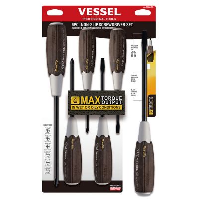 Image showing  Wood-Compo Non-Slip Screwdriver, 6 pc. Set, Clam Shell