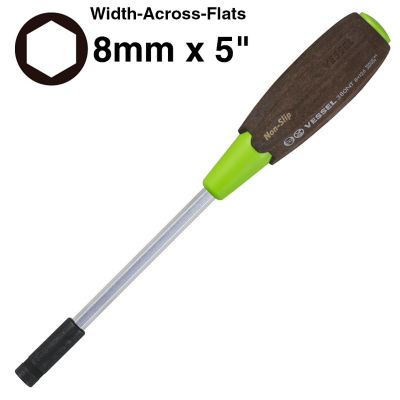 VESSEL 8mm Hex Wood-Composite Socket Screwdriver