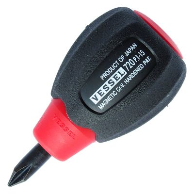 VESSEL #1 Phillips Cushion-Grip Stubby Screwdriver