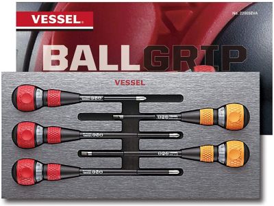 Image showing  5 pc. Ball Grip Ratchet Screwdriver Set