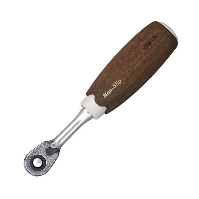 VESSEL 1/4 in. Square Drive Metric Wood-Composite Handle Ratchet