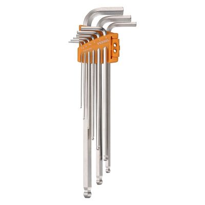 VESSEL Ball Point Hex L-Key Wrench (Long Type) 9 pc. Set