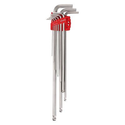 VESSEL Ball Point Hex L-Key Wrench (Extra Long Type) 9 pc. Set, 8309BPXLU