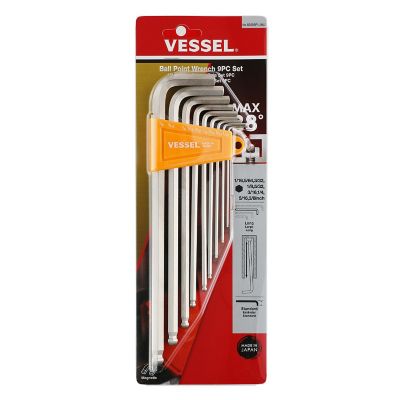 Image showing  Ball Point Hex L-Key Wrench 9 pc. Set, Long Type