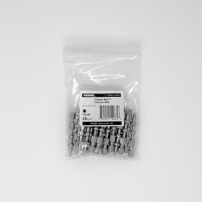 Image showing  25 pc. T15 x 50 mm Impact Ball Torsion Bit Set, Bulk