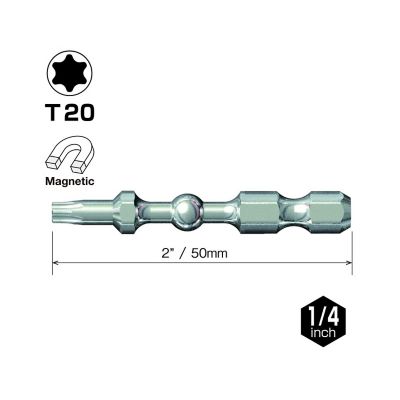 VESSEL Impact Ball Torsion Bit T20x50 25 pc. (Bulk), IBTX2050P25K