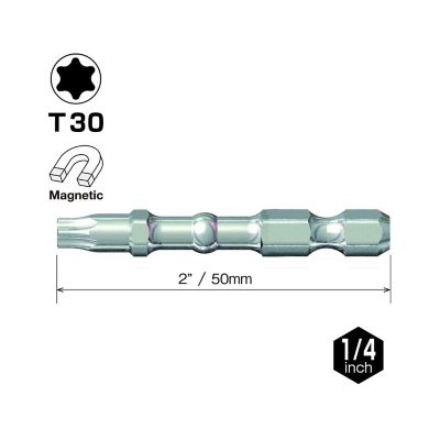 VESSEL Impact Ball Torsion Bit T30x50 25 pc. (Bulk), IBTX3050P25K