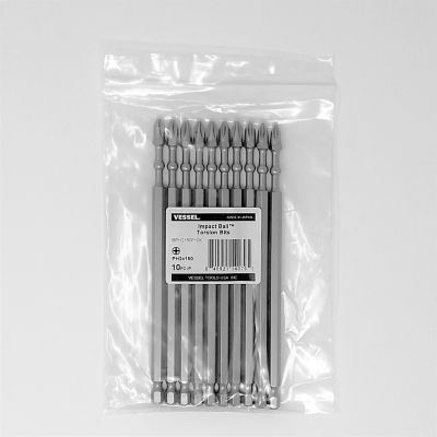 Image showing  10 pc. T25 x 90 mm Impact Ball Torsion Bit Set, Bulk