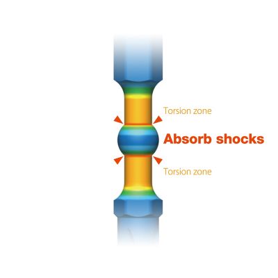 Image showing  150 mm Impact Ball Torsion Bit Holder, 1/4 in. Hex, 10 pc.