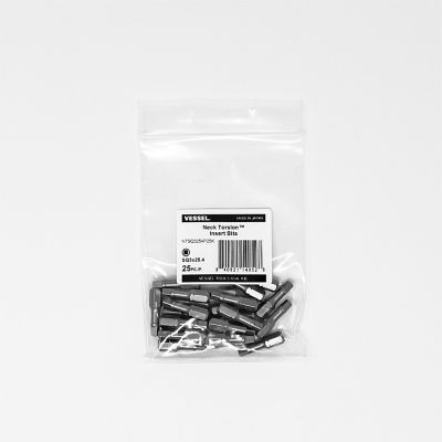 VESSEL 25 pc. SQ3 x 25.4 mm Neck Torsion Insert Bit Set, Bulk