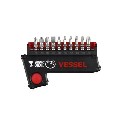 VESSEL 10+1 pc. Impact Ball Torsion Bit Set in Pop-Up Case