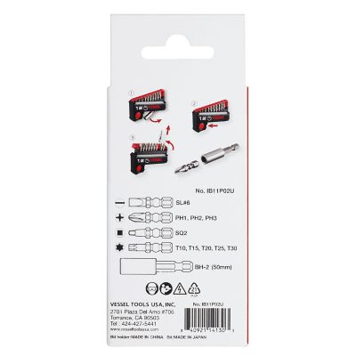 Image showing  10+1 pc. Impact Ball Torsion Bit Set in Pop-Up Case