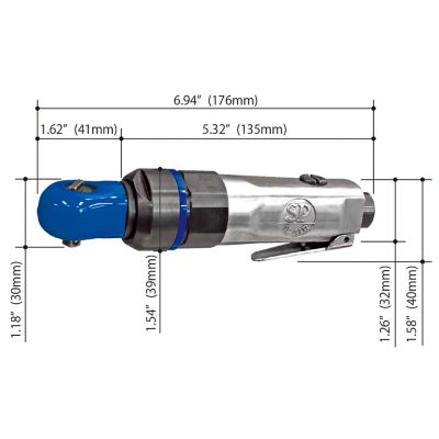 Image showing  1/4 in. Drive Super Fast Mini Impact Ratchet