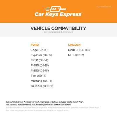 Image showing  Ford Simple Key, 3 Button