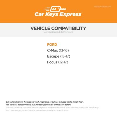 Image showing  Ford Simple Key, 4 Button, FORRK4HSSK-PK