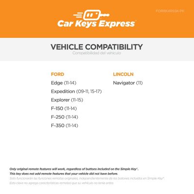 Image showing  Ford Simple Key, 4 Button, FORRK4RSSK-PK