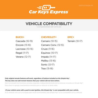 Image showing  GM Simple Key, 5 Button