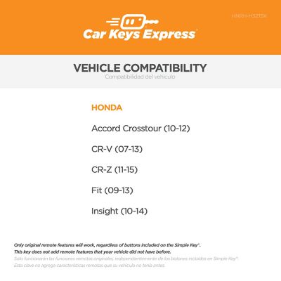 Image showing  Honda Simple Key, 3 Button